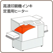 高速印刷機インキ定着用ヒーター